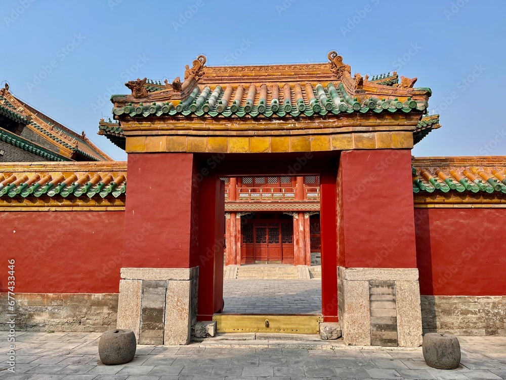 chinese temple architecture, Shenyang Palace Museum, China chinese temple architecture, Shenyang Palace Museum, China