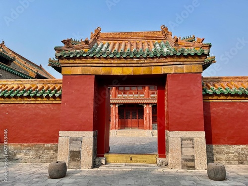 chinese temple architecture, Shenyang Palace Museum, China