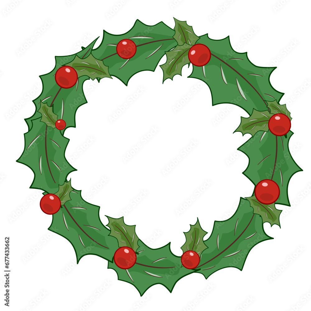 holly, leaf, nature, illustration, plant, design, vector, winter, isolated, holiday, decoration, branch, tree, background, green, art, icon, vintage, xmas, berry, floral, graphic, element, drawing