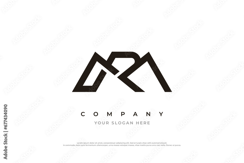 Initial Letter RM Logo or MR Monogram Logo Design Vector Stock Vector ...