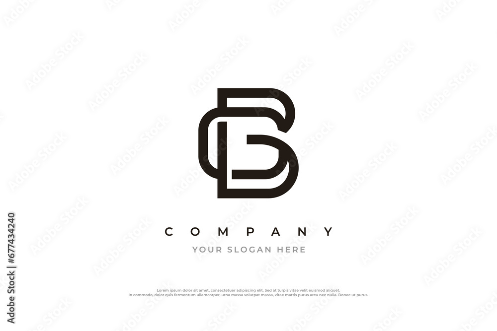 Initial Letter GB Logo or BG Monogram Logo Design Vector Initial Letter GB Logo or BG Monogram Logo Design Vector