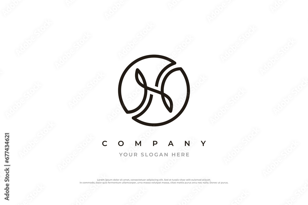 Luxury Letter N Logo Design Vector Luxury Letter N Logo Design Vector