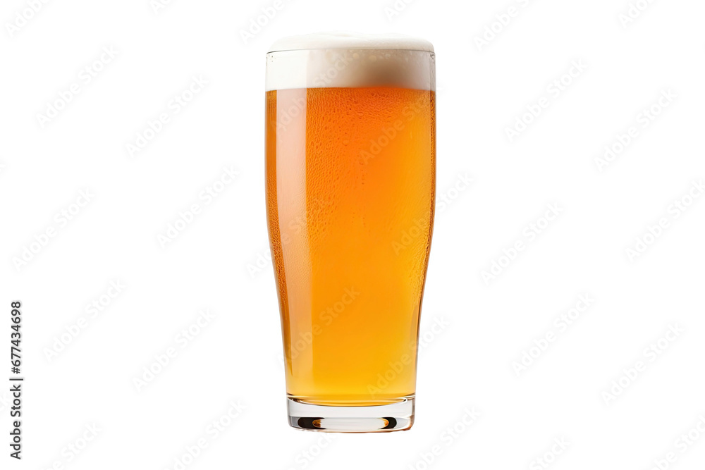 Rosty pint glass of craft beer microbrew beer isolated on white background Rosty pint glass of craft beer microbrew beer isolated on white background