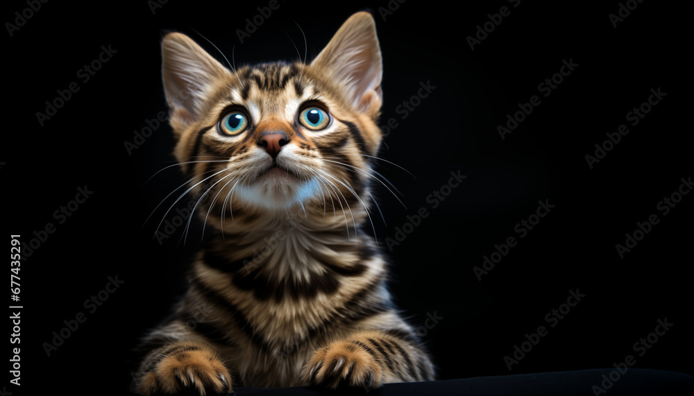 black cat on the black background black cat on the black background