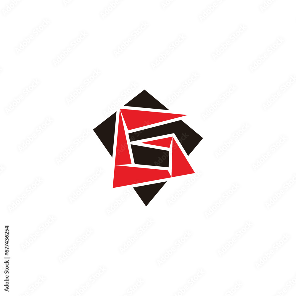 letter g origami japan style paper logo vector Stock Vector | Adobe Stock