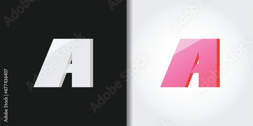 letter a logo set