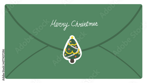 크리스마스 일러스트 편지봉투