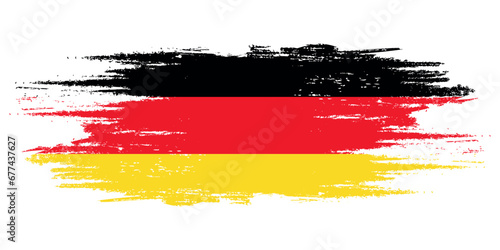 Germany brush flag, Germany flag brush watercolor flag design element photo