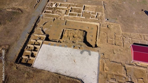 The Ancient Roman town of Contributa Iulia Ugultunia located in Medina de las Torres, Badajoz, Spain photo