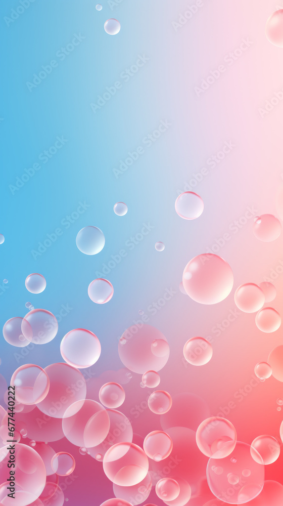 Abstract composition with many colorful random bubbles, vertical background Abstract composition with many colorful random bubbles, vertical background