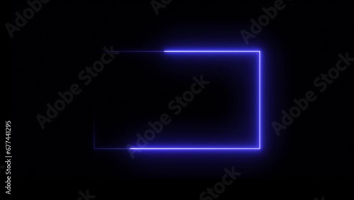 Wallpaper Mural Abstract saber frame, neon light line loop with fire loop Torontodigital.ca