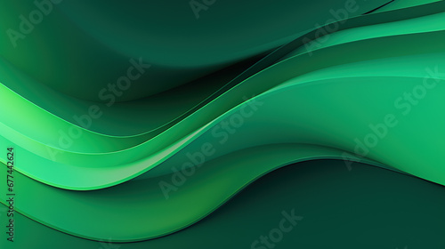 Abstract organic green lines as wallpaper background illustration