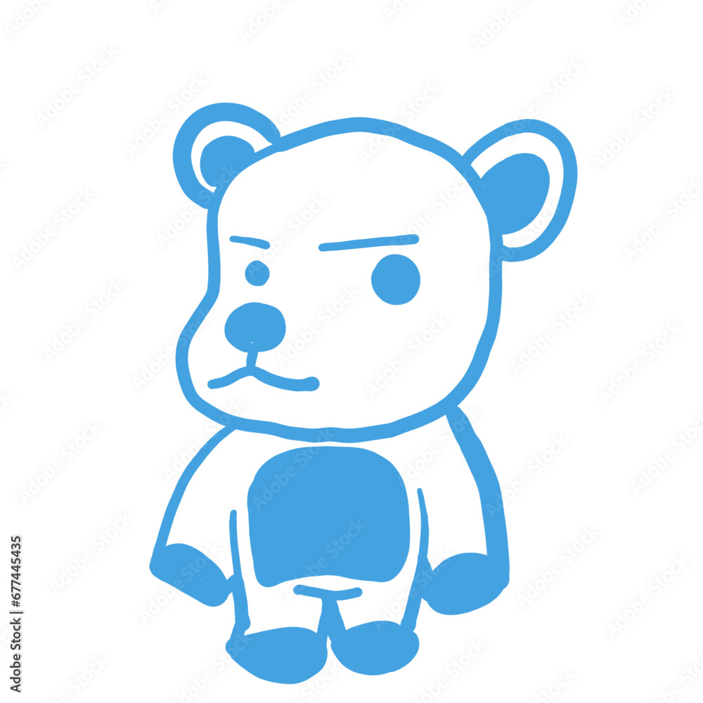 Fototapeta premium BLUE BEAR VECTORS