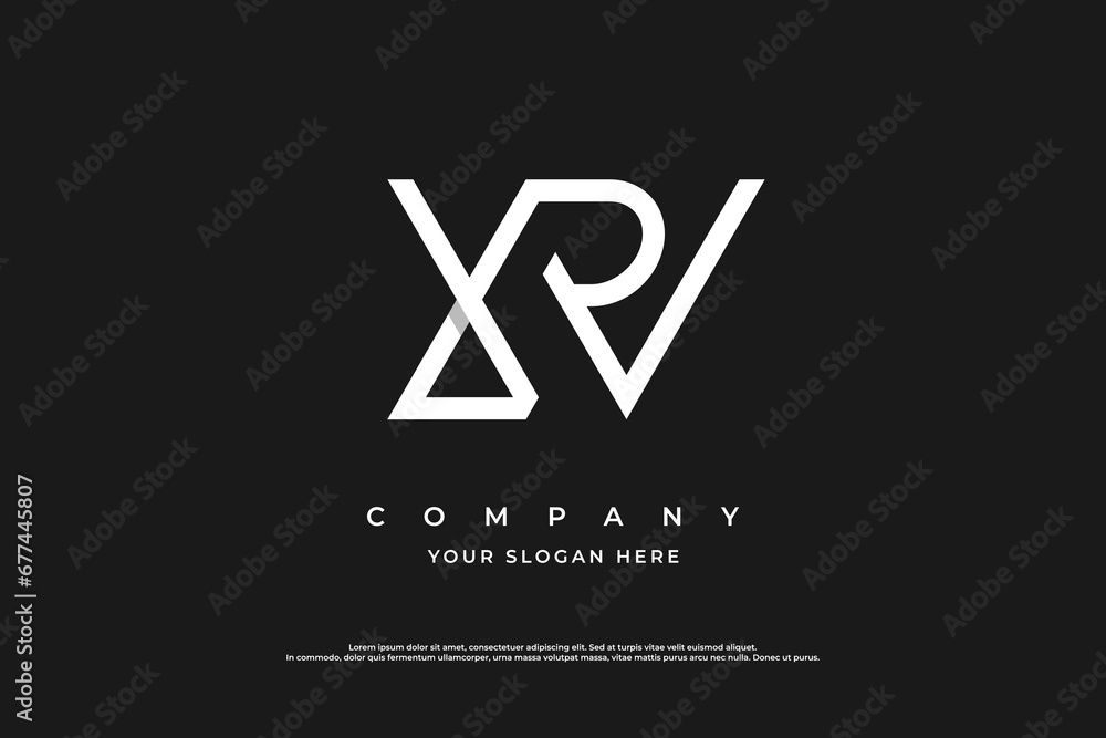 Initial Letter RW Logo or WR Logo Design Vector Initial Letter RW Logo or WR Logo Design Vector