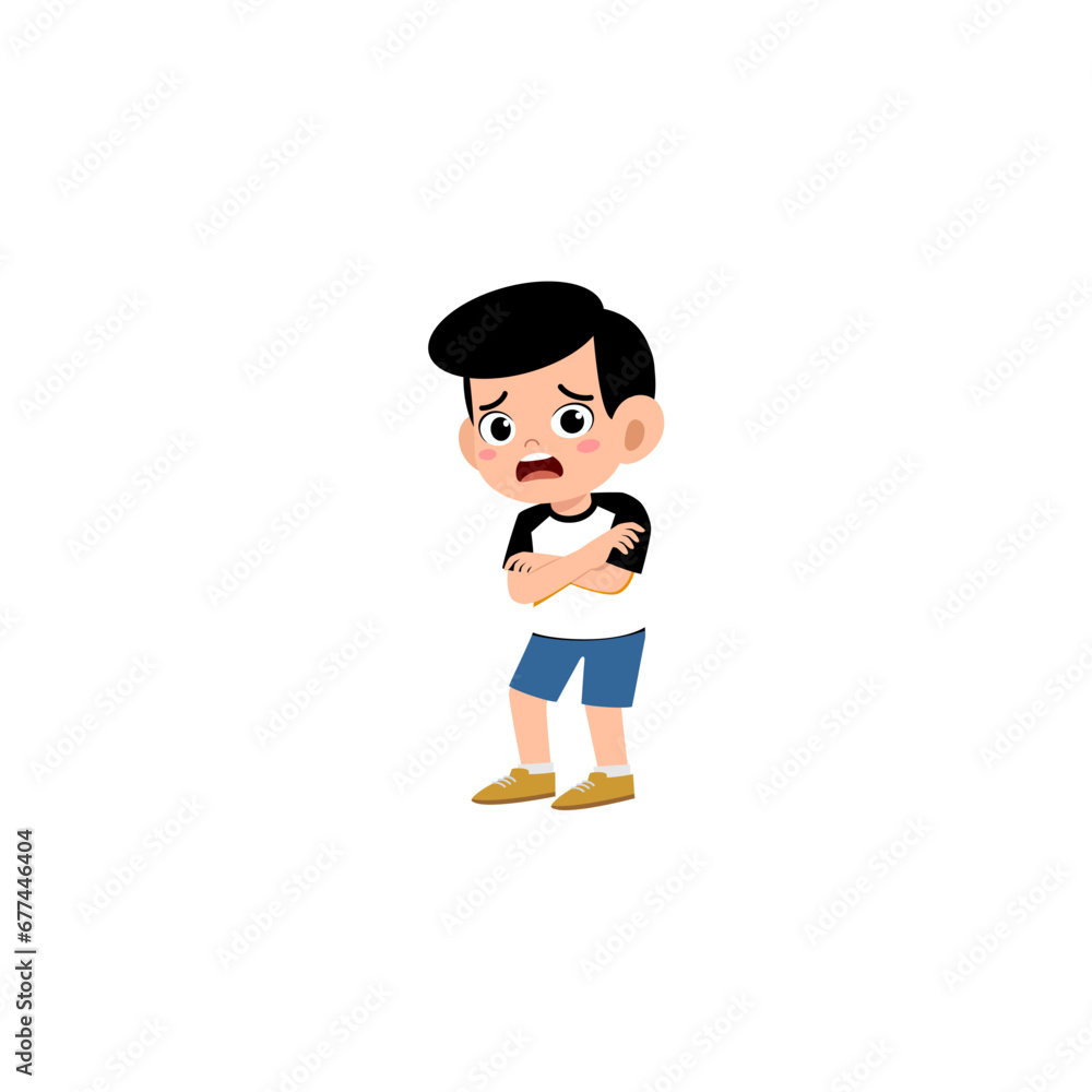 chilled child pose vector digital image