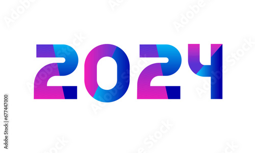 New Modern Number Blue Purple Teen Logo