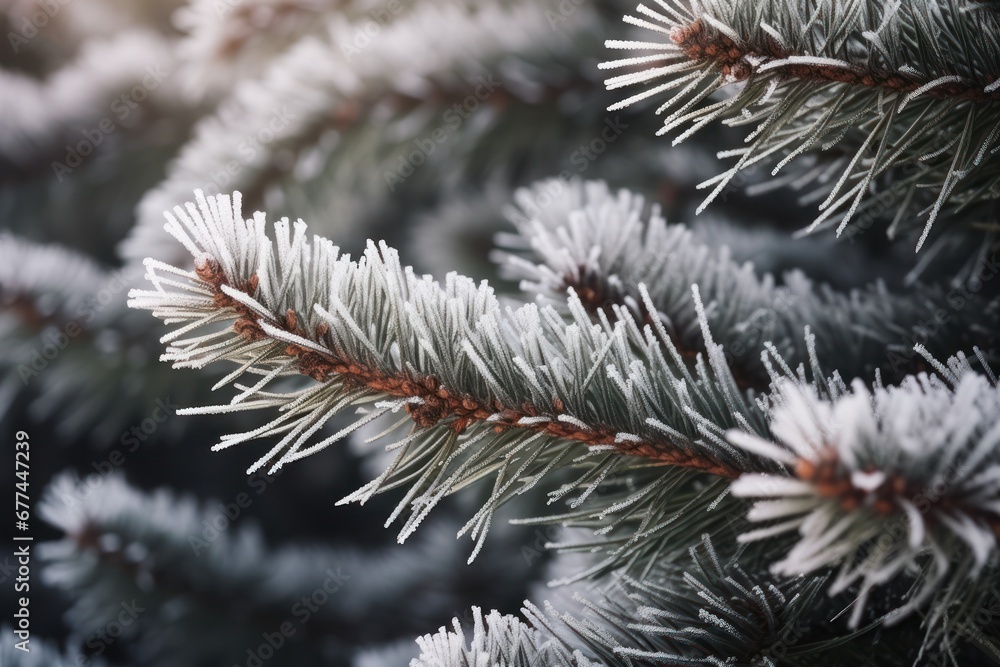 a close up of a pine tree branch