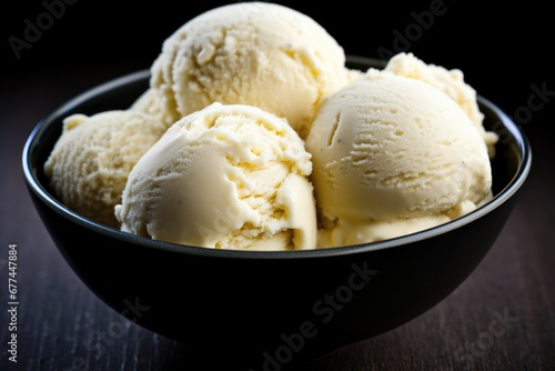 a bowl of ice cream