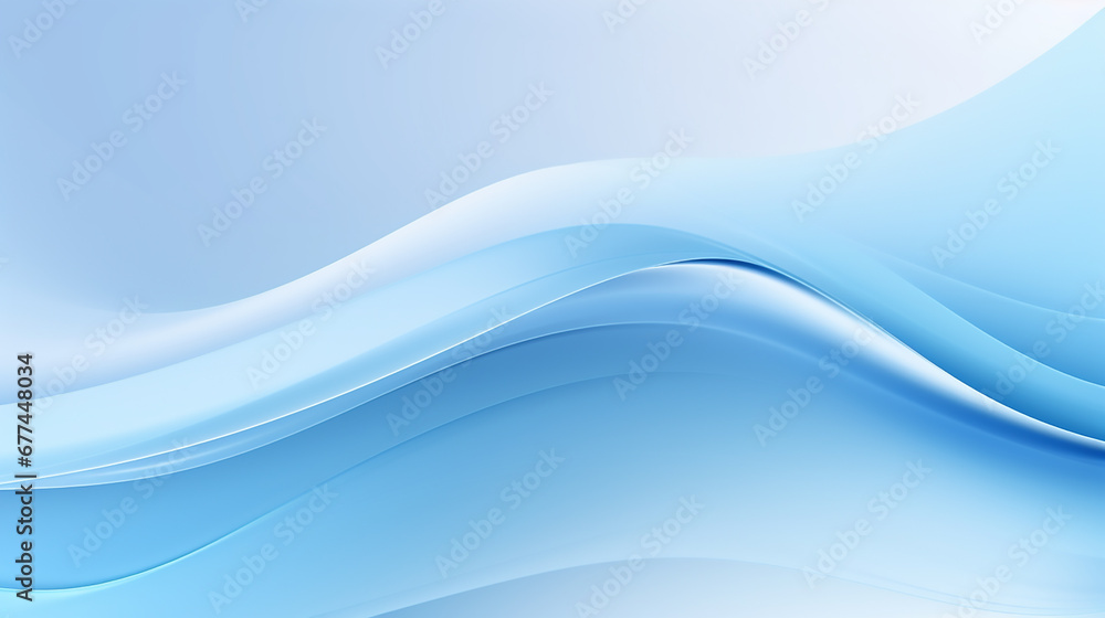 Fototapeta premium Abstract shiny bright blue waves banner design Dynamic wave shapes composition. wave posters template, ecology brochures, presentations, invitations with place for text.