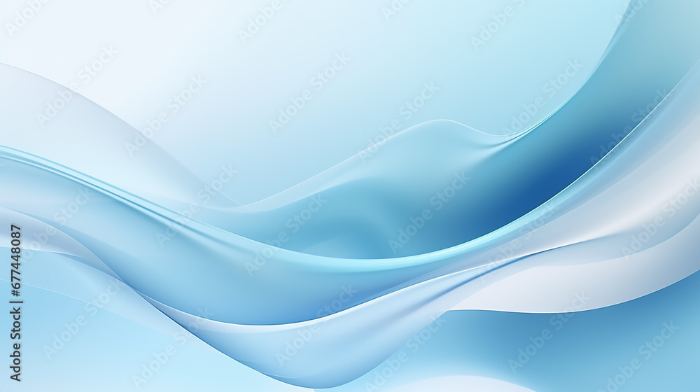 Obraz premium abstract soft blue wave gradient background. Colorful geometric background. Blue elements with fluid gradient. Dynamic shapes composition.