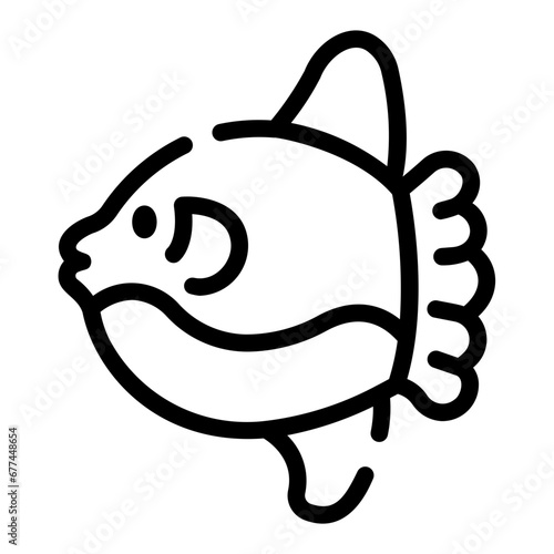 moonfish Line Icon