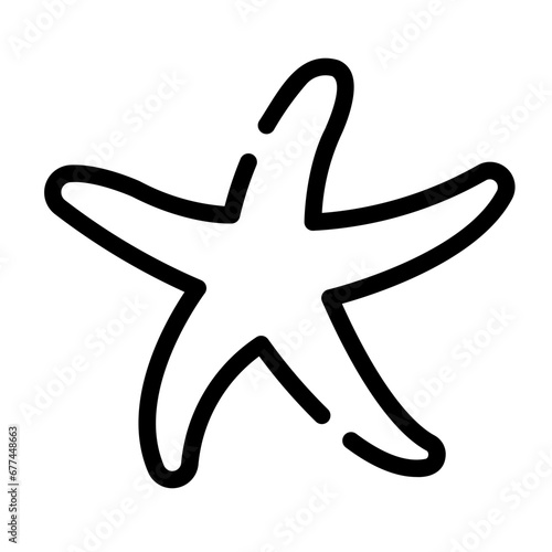 sea star Line Icon
