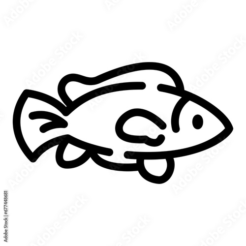 tilapia Line Icon