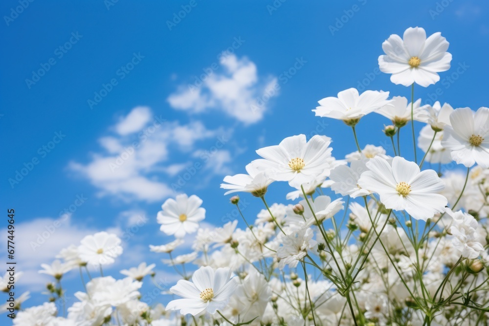 a group of white flowers a group of white flowers