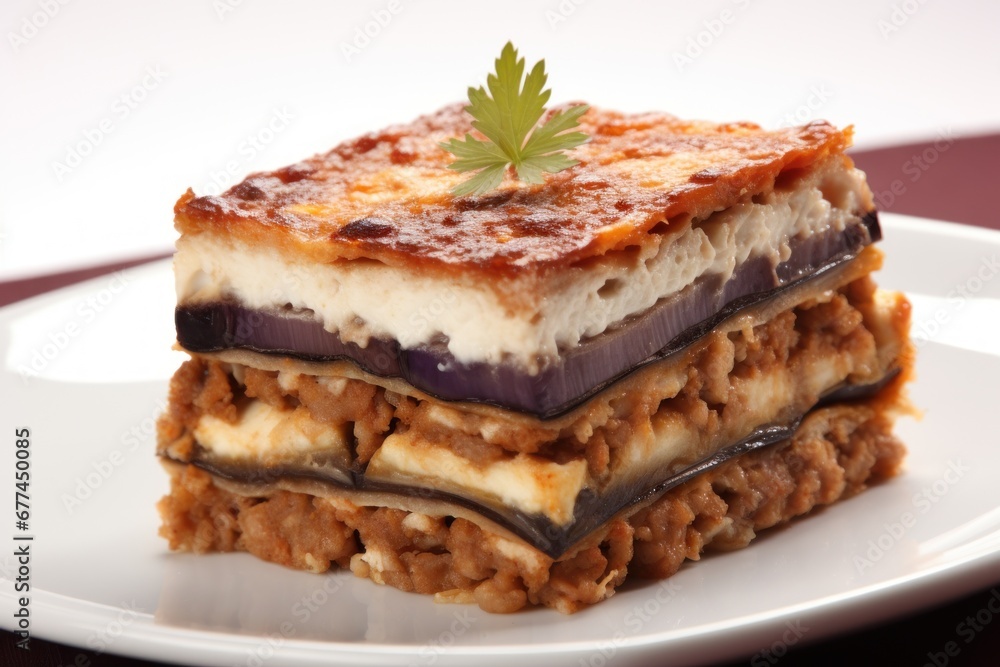 a plate of food on a white surface a plate of food on a white surface