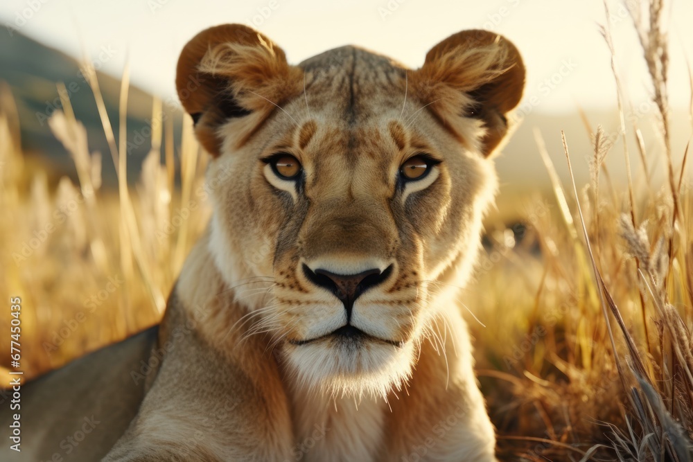 a lion lying in the grass a lion lying in the grass