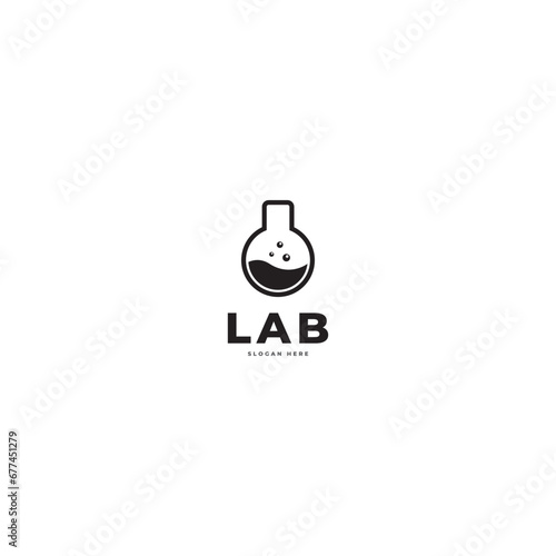 Lab logo with simple shapes like the letter O and masculine colors and liquid bubbles make this design. modern, unique, elegant. 