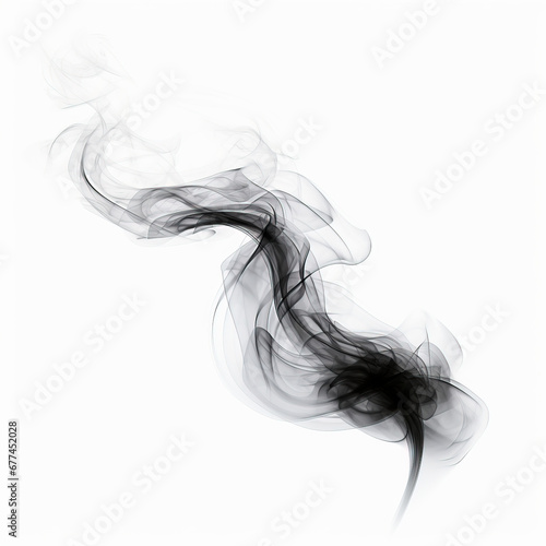 smoke on isolated white background © Astock Media