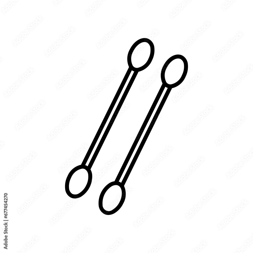 cotton buds line icon cotton buds line icon