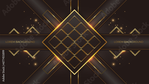 elegant brown geometric background design