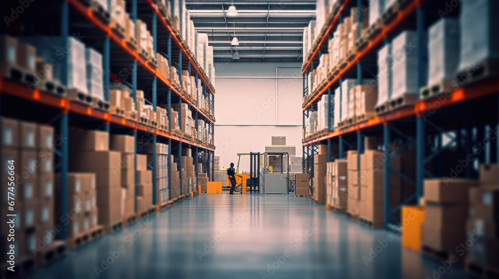 big warehouse, Huge distribution warehouse with high shelves big warehouse, Huge distribution warehouse with high shelves