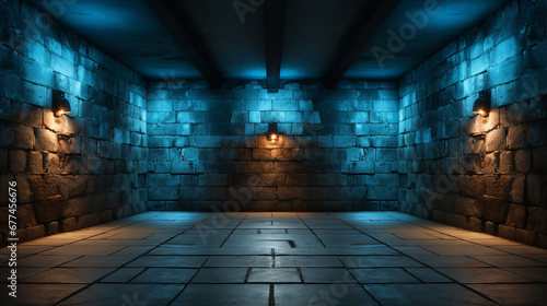 room with a brick wall HD 8K wallpaper Stock Photographic Image 