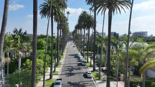 Beverly Hills At Los Angeles In California United States. Famous Luxury Neighborhood. Movie Stars District. Beverly Hills At Los Angeles In California United States. 