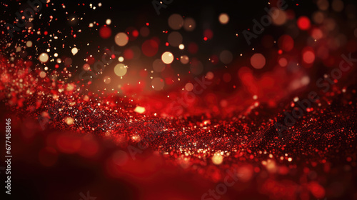 red velved glitter background, abstract background, particle red
