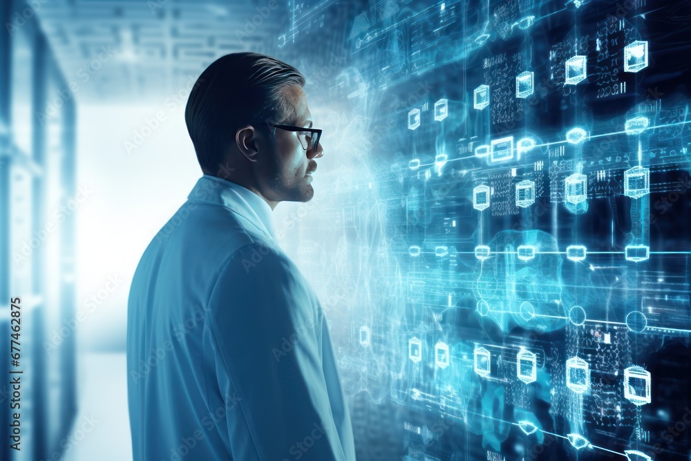 Digital healthcare and network connection on virtual interface, medical technology and innovation concept. Digital healthcare and network connection on virtual interface, medical technology and innovation concept.