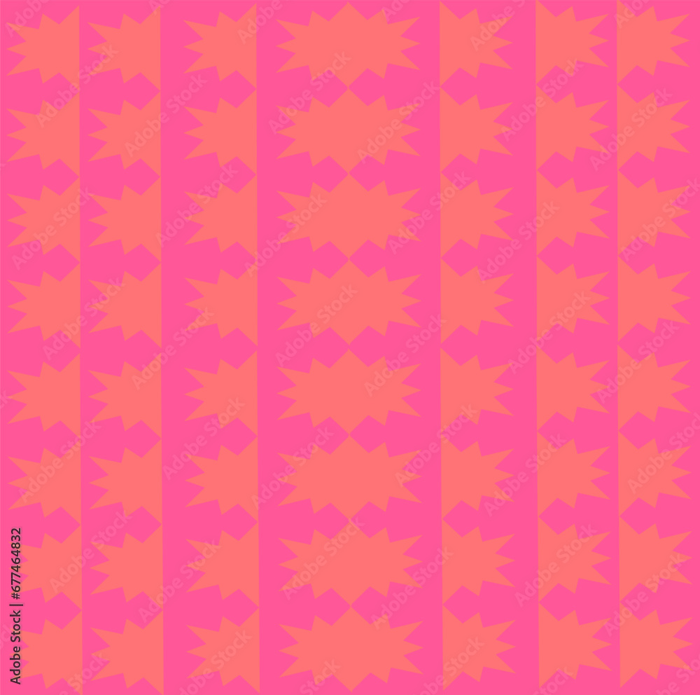 seamless pattern with pink and Orange texture