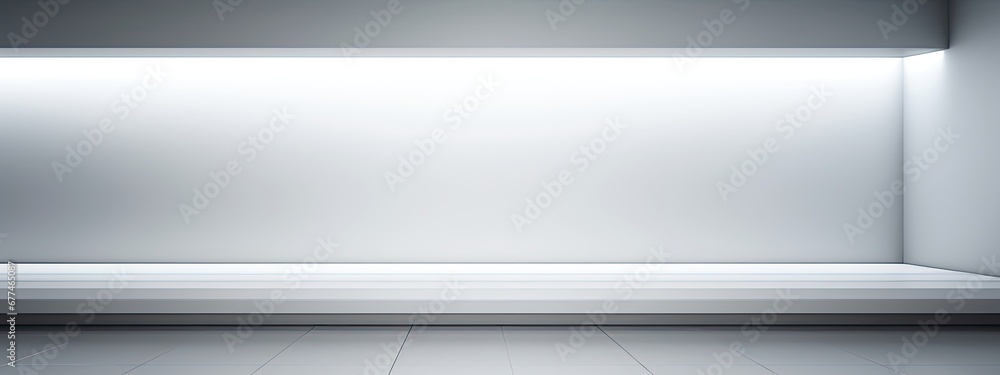 Empty light and dark interior background.White Geometry Empty light and dark interior background.White Geometry