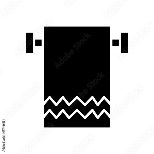 towel rack glyph icon