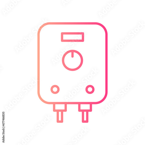 water heater line icon