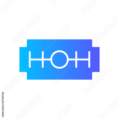 razor blade gradient icon