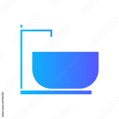 wash basin gradient icon