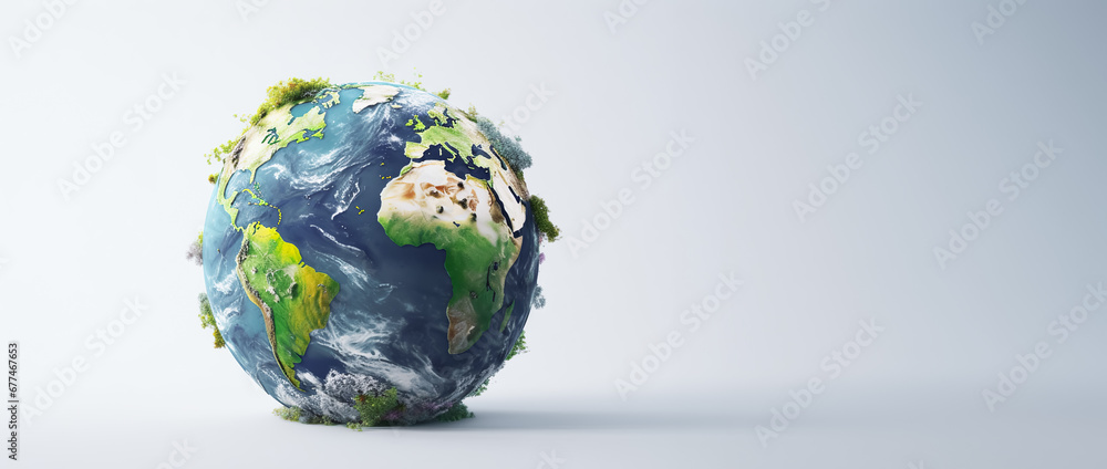 Save the world and environment concepts.earth day and network organization.ecology of life plant and animal.green and clean energy. - obrazy, fototapety, plakaty 