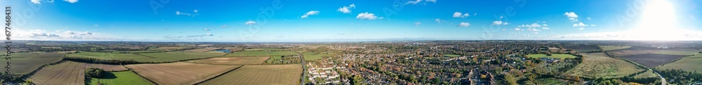 Panoramic view of Letchworth Garden City of England