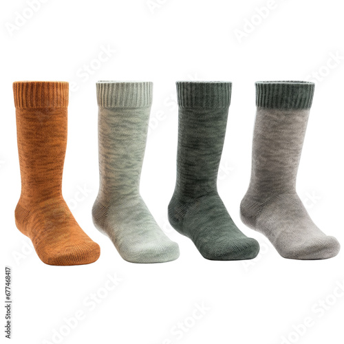 Real Photo of Work Socks isolated on pure white background - 1