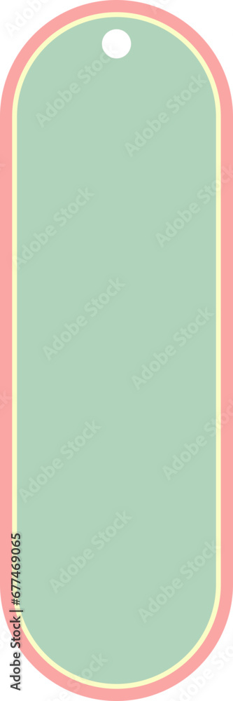Bookmark template label element flat design 2.x6 in. Bookmark template label element flat design 2.x6 in.