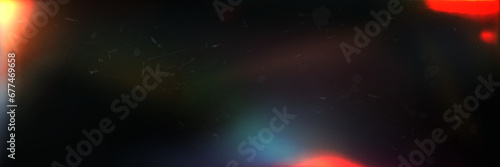 Overlay effect of exposed old photo with burn edges and scratched dusty texture. Realistic vector illustration of camera film light filter for vintage look with with blur glare, noise and grain.